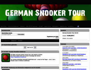 german-snooker-tour.de screenshot