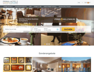 german.prima-hotels-israel.com screenshot