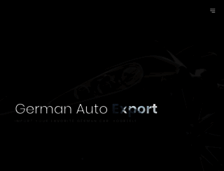germanautoexport.com screenshot