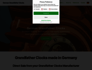germangrandfatherclocks.com screenshot