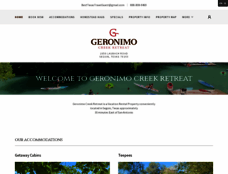 geronimocreekretreat.com screenshot