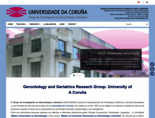 gerontologia.udc.es screenshot