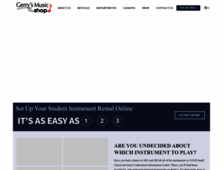 gerrysmusicshop.com screenshot