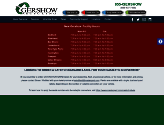 gershow.com screenshot