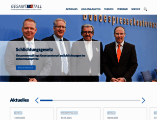 gesamtmetall.de screenshot