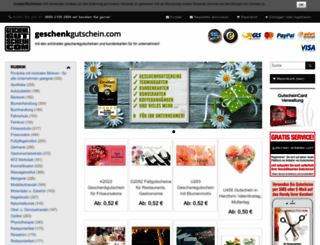geschenkgutschein.com screenshot