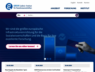 gesis.org screenshot