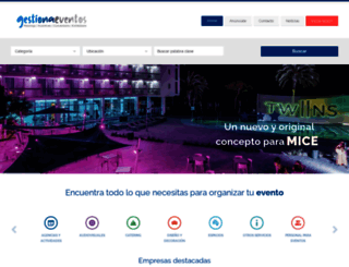 gestionaeventos.com screenshot