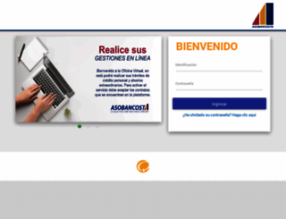 gestionasobancosta.asobancosta.com screenshot