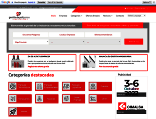 gestiondepoligonos.com screenshot