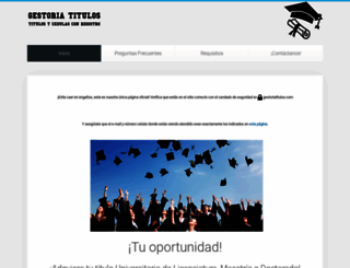 gestoriatitulos.com screenshot