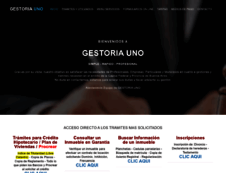 gestoriauno.com.ar screenshot