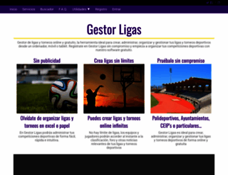 gestorligas.com screenshot
