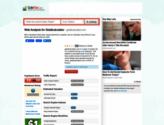 getallcalculator.com.cutestat.com screenshot
