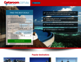 getaroom.com.au screenshot
