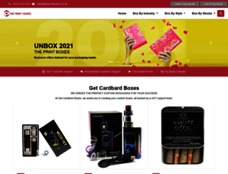 getcardboardboxes.com screenshot