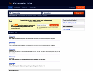 getchiropractorjobs.com screenshot
