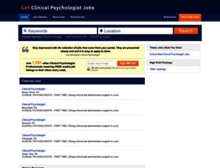 getclinicalpsychologistjobs.com screenshot