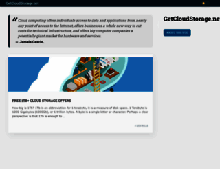 getcloudstorage.net screenshot
