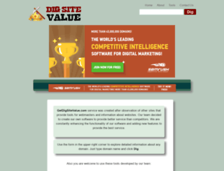 getdigsitevalue.net screenshot