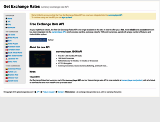 getexchangerates.com screenshot
