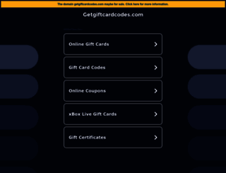 getgiftcardcodes.com screenshot