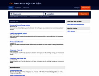 getinsuranceadjusterjobs.com screenshot