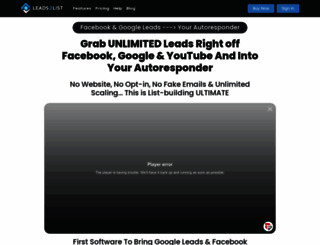 getleads2list.in screenshot