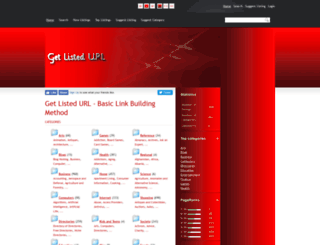 getlistedurl.com screenshot