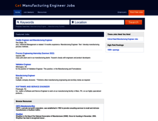 getmanufacturingengineerjobs.com screenshot