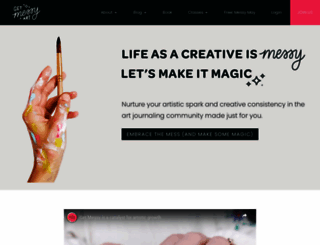 getmessyartjournal.com screenshot