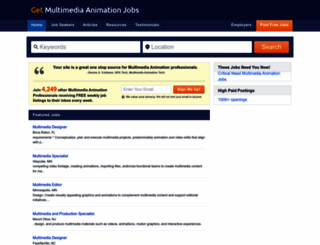 getmultimediaanimationjobs.com screenshot