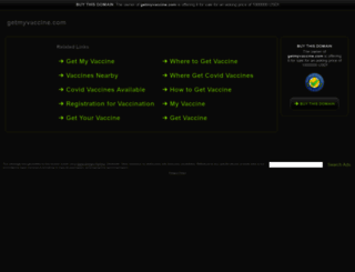 getmyvaccine.com screenshot