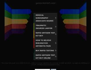 getneckrelief.com screenshot