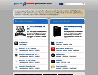 getpcsoft.wikisend.com screenshot