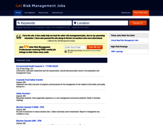 getriskmanagementjobs.net screenshot