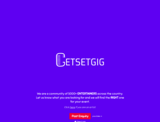 getsetgig.com screenshot