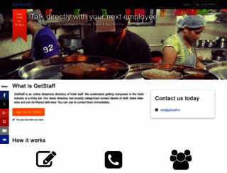getstaff.in screenshot