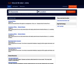 getstockbrokerjobs.com screenshot