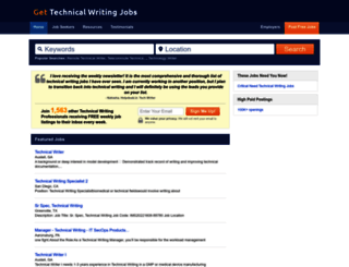 gettechnicalwritingjobs.com screenshot