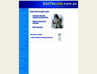 getthejob.com.au screenshot