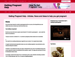 getting-pregnant-help.com screenshot