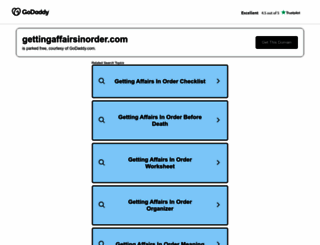 gettingaffairsinorder.com screenshot