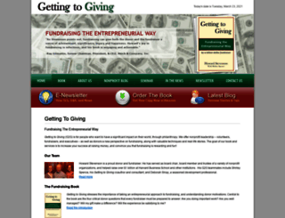gettingtogiving-fundraising.com screenshot