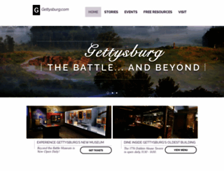 gettysburg.com screenshot