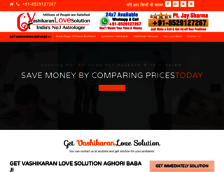 getvashikaranlovesolution.com screenshot