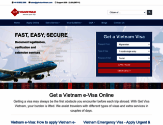 getvisavietnam.com screenshot