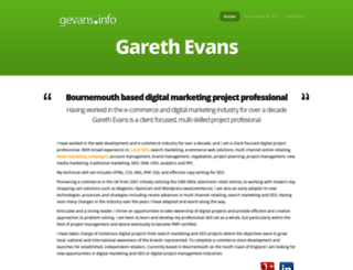 gevans.info screenshot