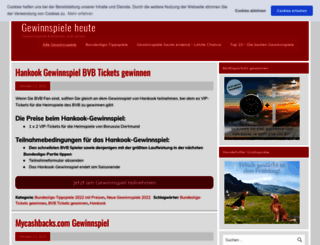 gewinnspiele-heute.com screenshot