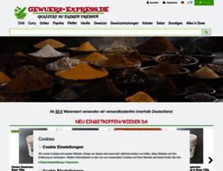 gewuerz-express.de screenshot